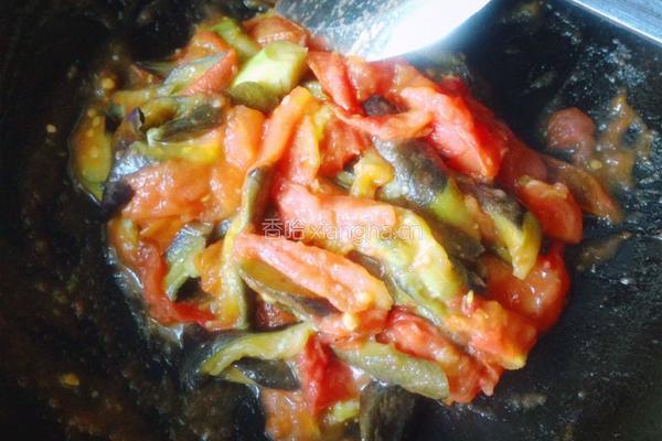 蕃茄炒茄子的做法图解7