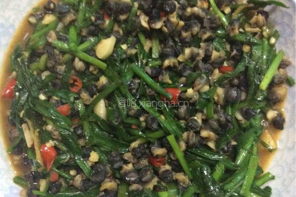 韭菜炒螺丝肉