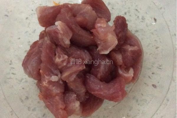 南瓜炒肉片的做法图解3