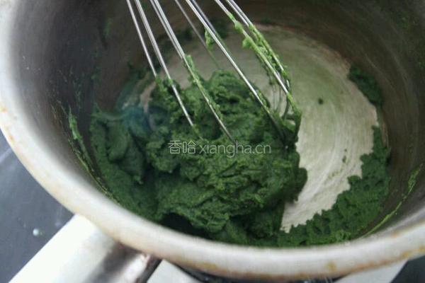 红豆抹茶舒芙蕾蛋卷的做法图解5