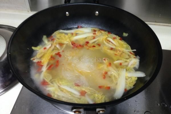 娃娃菜粉丝汤的做法图解9