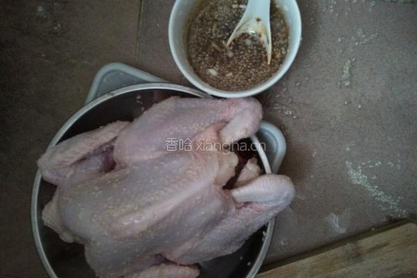 芝麻姜葱手撕鸡的做法图解4