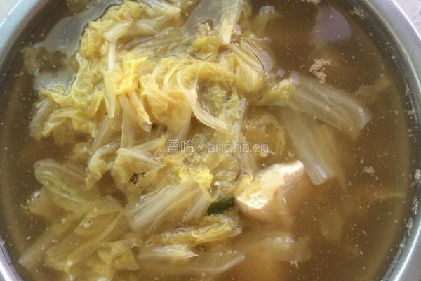 素炖白菜豆腐的做法图解5