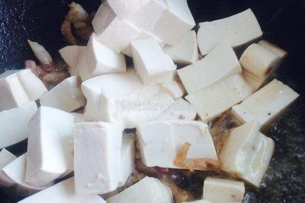 肉丝菜苔烧豆腐的做法图解6