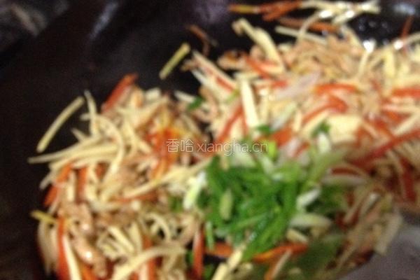 茭白胡罗卜肉丝的做法图解7