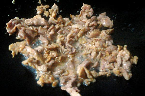 肉片炒茭白的做法图解3