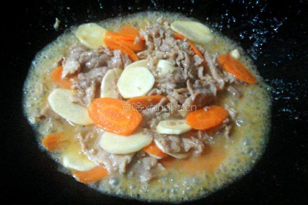 肉片炒茭白的做法图解5