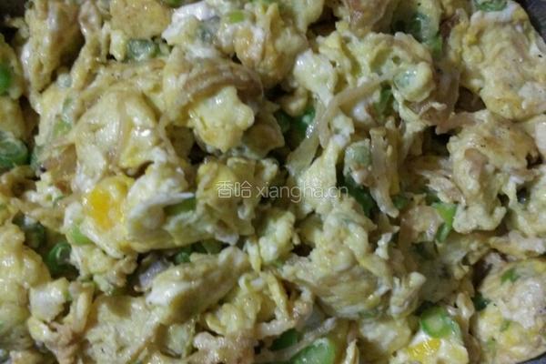 白饭鱼豆角炒蛋