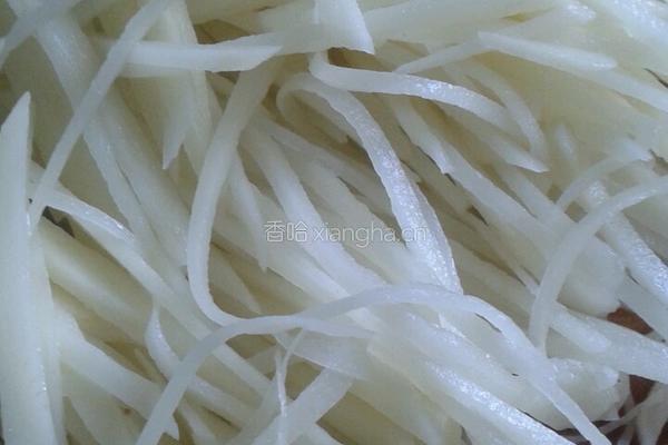 鸡汤炒土豆丝的做法图解3