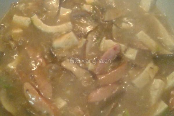 蘑菇香肠豆腐的做法图解10