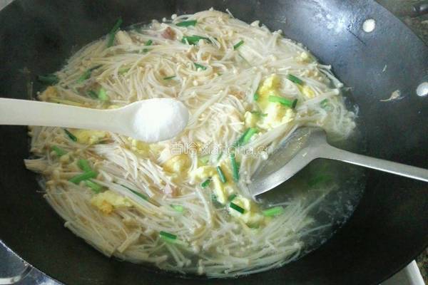 金针菇鸡蛋汤的做法图解19