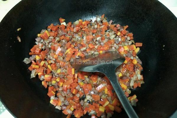 腊肉炒饭的做法图解4