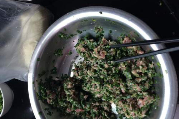 豆芽烧韭菜肉饺的做法图解4