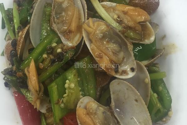 豉椒炒花甲王的做法图解12