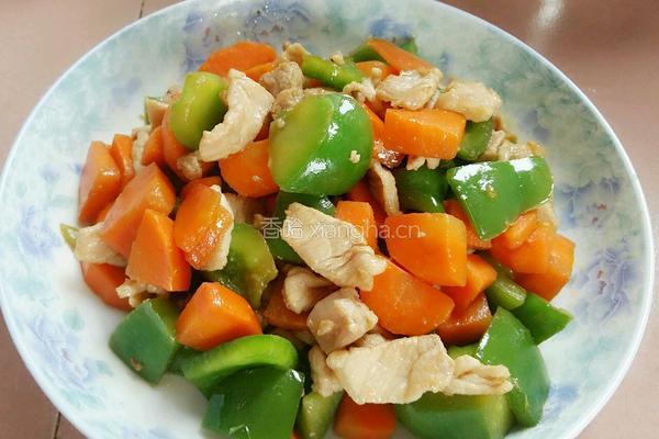甜椒胡萝卜肉片的做法图解9