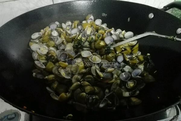 紫苏炒沙蚬的做法图解15