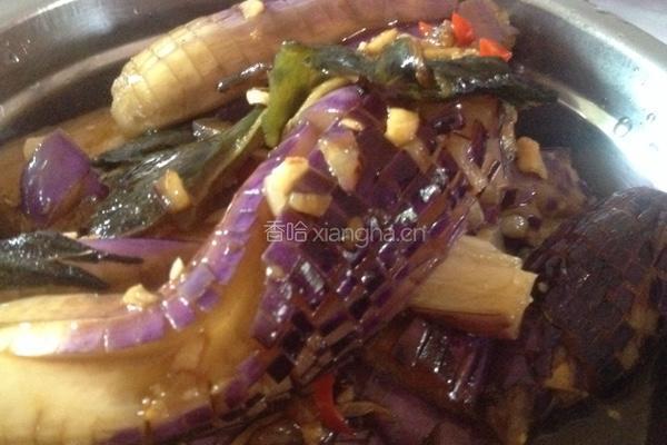 格花茄子的做法图解4
