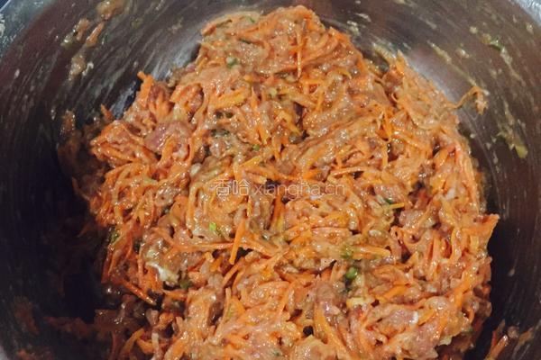 牛肉胡萝卜包的做法图解5
