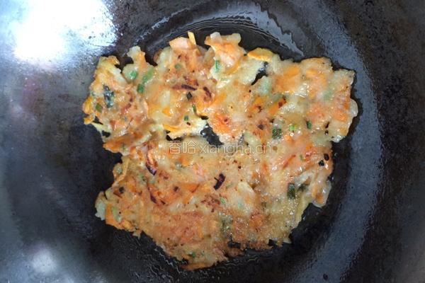 胡萝卜土豆丝煎饼的做法图解8