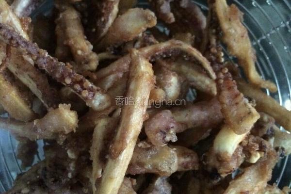 干煸鱿鱼须的做法图解3