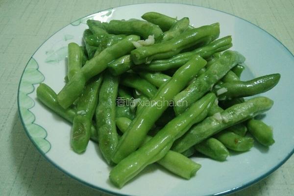 蒜香四季豆的做法图解4