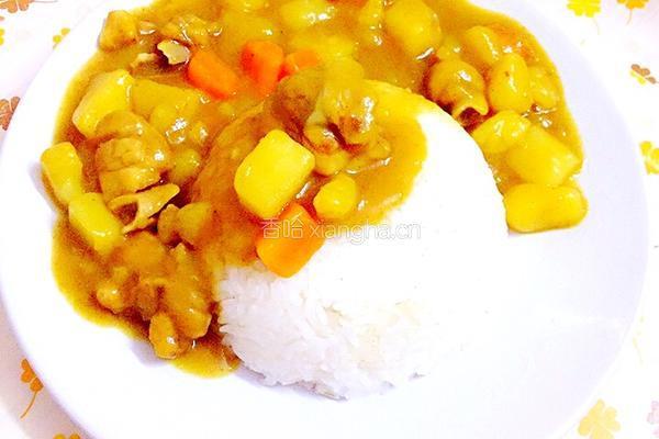 鸡肉咖喱饭的做法图解8