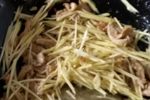 仔姜炒肉的做法图解4