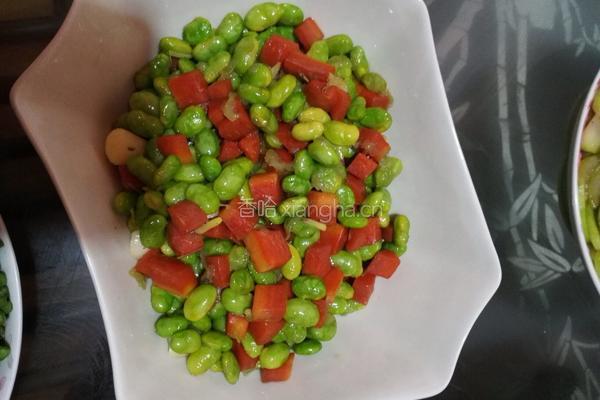 胡萝卜黄豆的做法图解3
