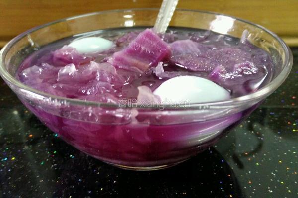 紫薯雪耳鹌鹑蛋甜汤的做法图解5