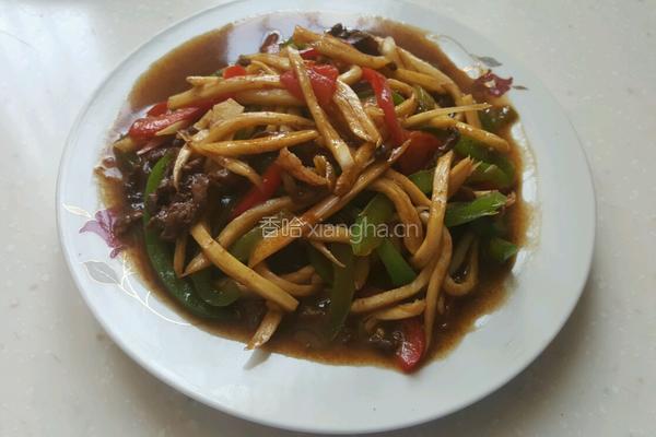 茭白肉丝的做法图解9