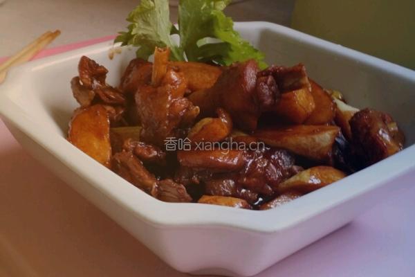 茭白红烧鸡的做法图解7