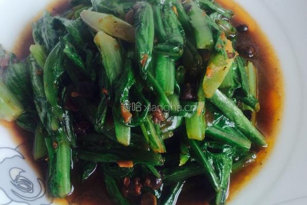 豆豉油麦菜的做法图解5