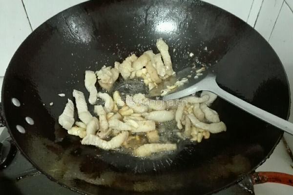 莲藕炒肉的做法图解4