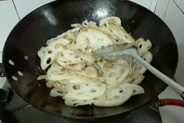 莲藕炒肉的做法图解5