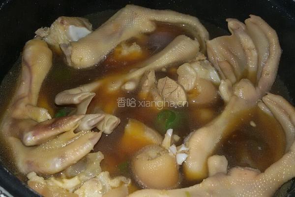猪手焖鸭掌的做法图解3