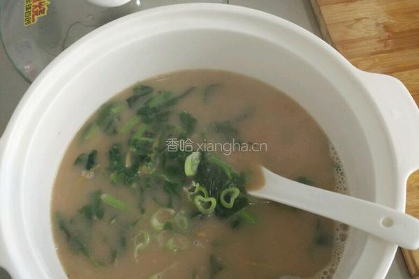 苋菜皮蛋汤的做法图解6