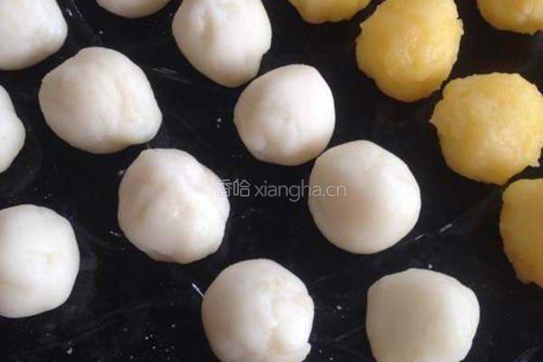 奶黄冰皮月饼的做法图解5