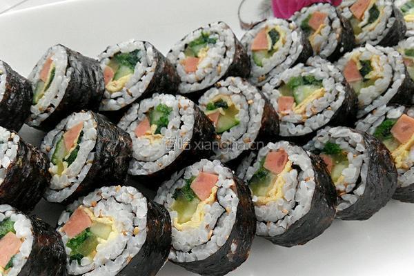 韩式紫菜包饭的做法图解11