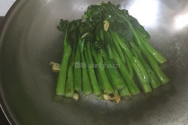 蒜香菜心的做法图解5