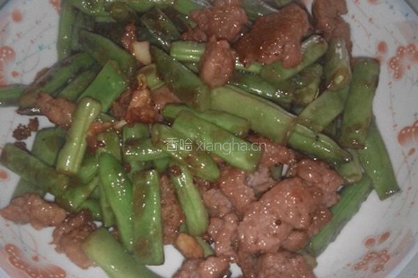 四季豆炒肉末