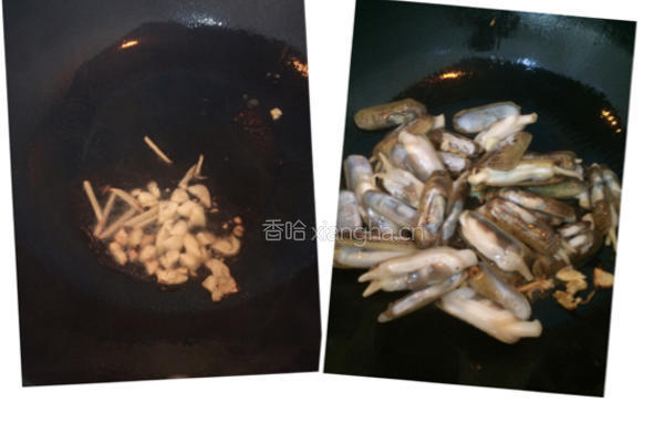 炒蛏子的做法图解5