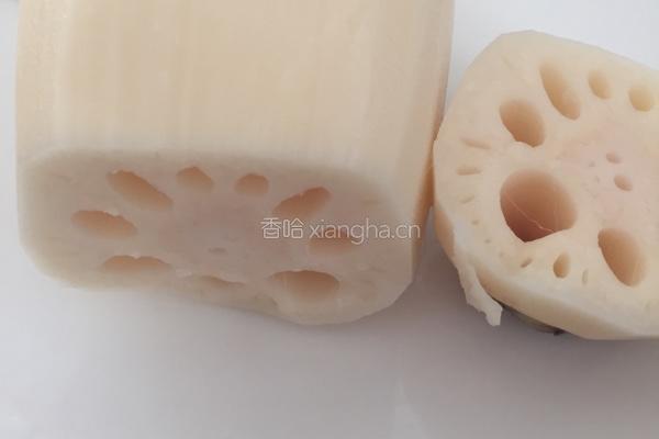 莲藕装糯米的做法图解2