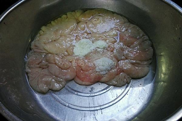 双椒炒大肠的做法图解4