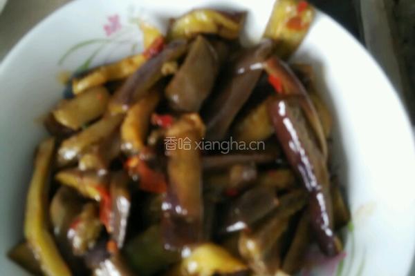 豆瓣酱炒茄子的做法图解4