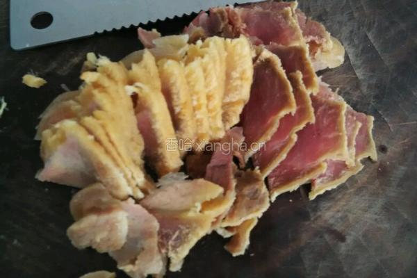 腊肉炒白菜的做法图解4