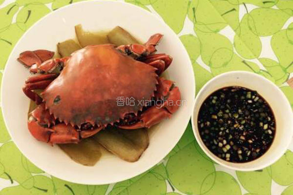清蒸膏蟹的做法图解6