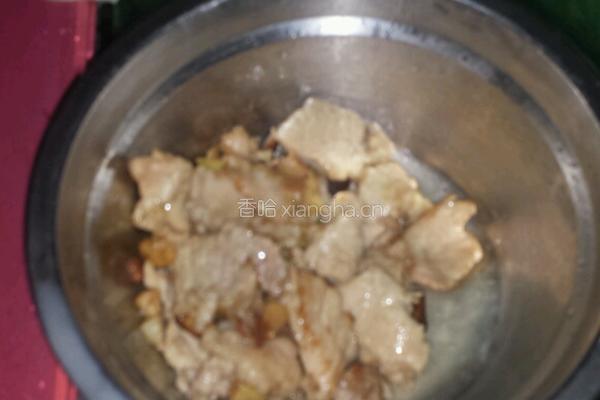 瘦肉炒小白菜的做法图解4