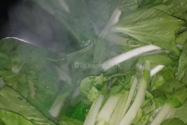 瘦肉炒小白菜的做法图解5