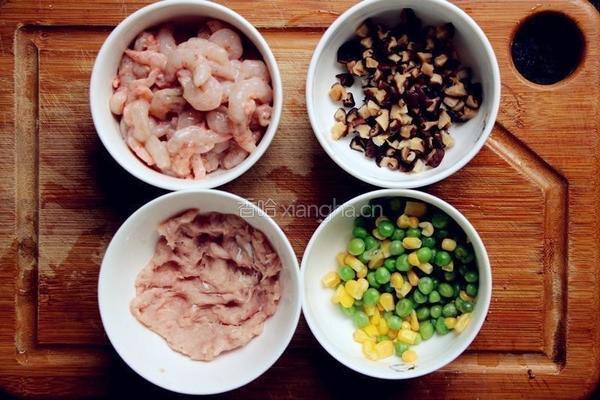 虾仁烧麦的做法图解3