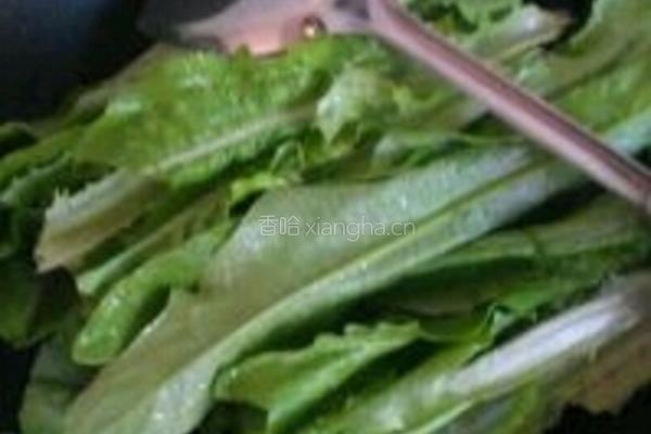 炝油麦菜的做法图解4